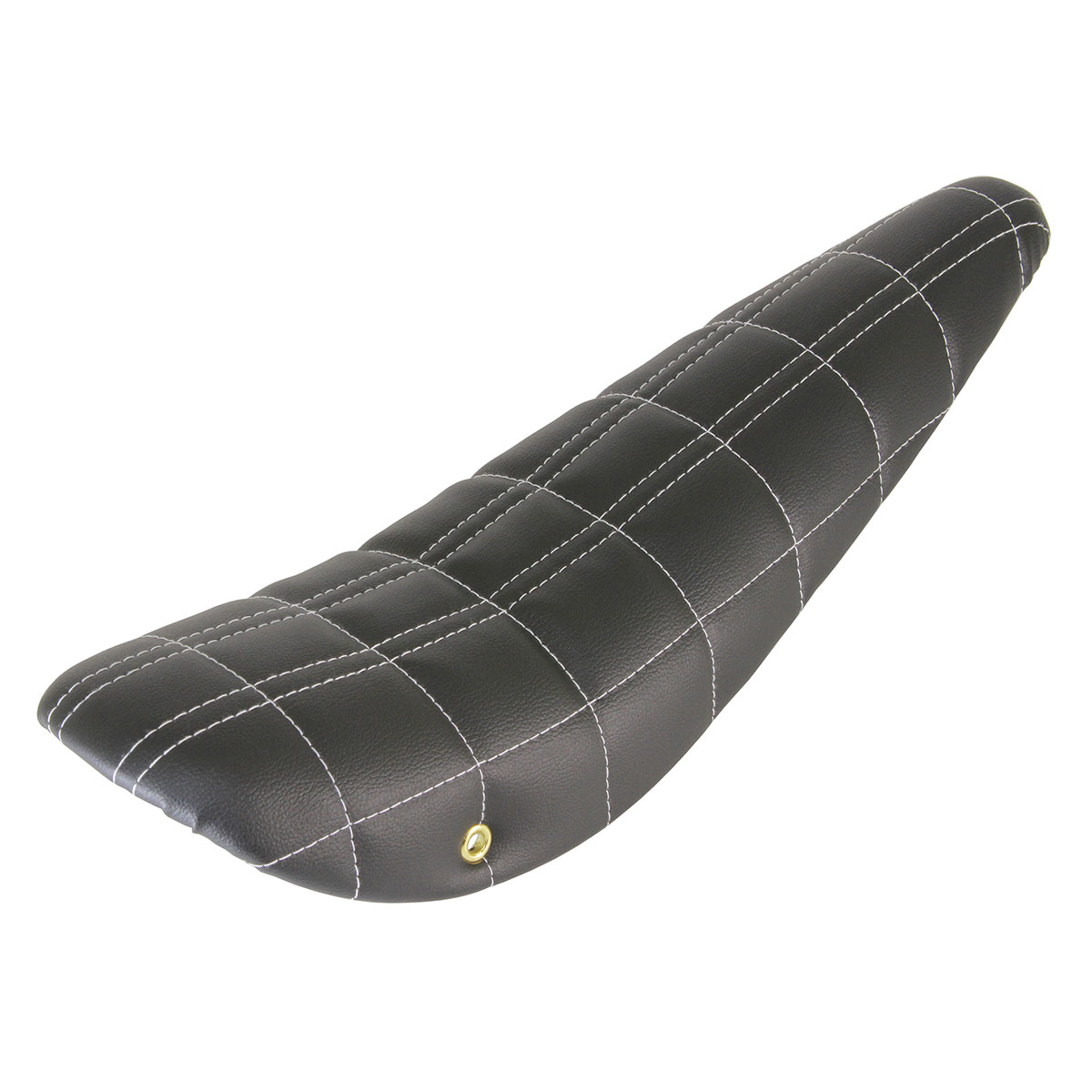 20 2/line Stitched Banana Saddle Vinyl All Black...
